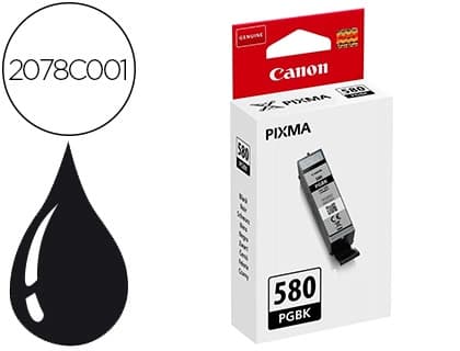 Canon Inkjet canon pgi-580 pixma para ts6150 / ts8150 / tr7550 / tr8550 negro capacidad 200 paginas