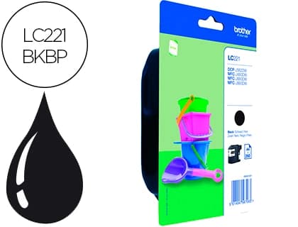 Brother Ink-jet brother lc221bk dcp-j562dw / mfc-j480dw / 680dw / 880dw negro 260 paginas