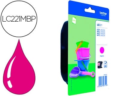 Brother Ink-jet brother lc221m dcp-j562dw / mfc-j480dw / 680dw / 880dw magenta 260 paginas