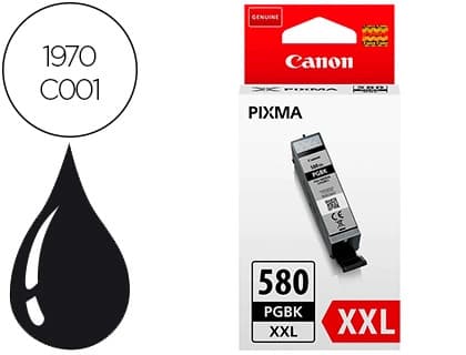 Canon Ink-jet canon 580 xxl pixma tr8550 / ts6250 / ts8250 / ts9150 / ts9550 negro 600 pag