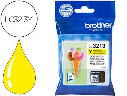 Brother Ink-jet brother lc3213 dcp-j572 / dcp-j772 / dcp-j774 / mfc-j890 / mfc-j895 amarillo 400 pag