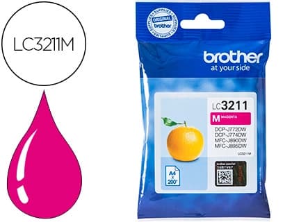 Brother Ink-jet brother lc3211m dcp-j572 / dcp-j772 / dcp-j774 / mfc-j890 / mfc-j895 magenta 200 pag