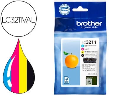Brother Ink-jet brother lc3211 dcp-j572 / dcp-j772 / dcp-j774 / mfc-j890 / mfc-j895 paquete 4 amarillo
