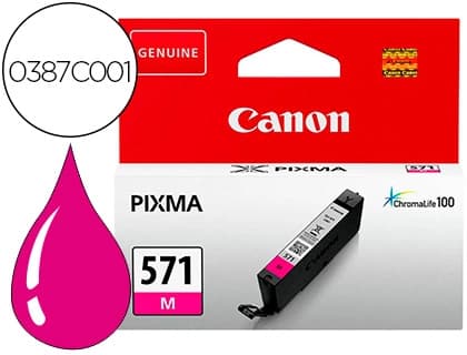 Canon Ink-jet canon cli 571 pixma ts5051/ ts6050 / ts8051 / ts9050 magenta 182 paginas