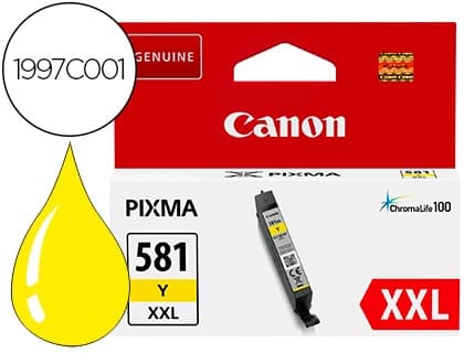 Canon Ink-jet canon 581 xxl ts9550 / ts705 amarillo 830 paginas