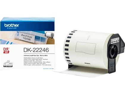 Brother Etiqueta adhesiva brother dk22246 tamaño 103mm x 30,48 m para impresoras ql