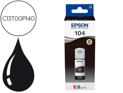 Epson Tinta epson ecotank 104 et-2710 / 2711 / 2712 / 2720 / 2726 / 4700 negro 4500 paginas