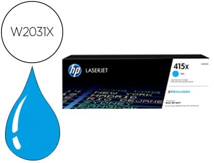 Hp Toner hp 415x laser color m454 / mfp m479 cian 6000 paginas