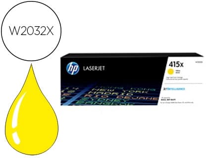 Hp Toner hp 415x laser color m454 / mfp m479 amarillo 6000 paginas