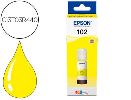 Epson Tinta epson ecotank 102 et-2700 / 2750 / 3700 / 3750 / 4750 bote de 70 ml amarillo 6.000 pag
