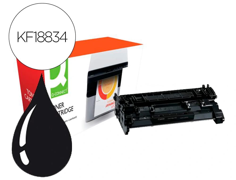Q-connect Toner compatible q-connect canon lbp214-hy i-sensys lbp 212 / 214 / 215 alto rendimiento negro 9200
