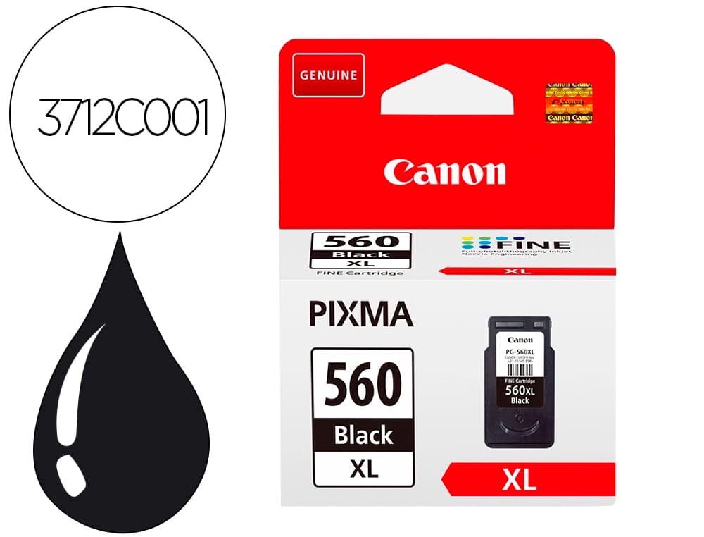 Canon Ink-jet canon 560 xl pixma ts5350 / ts5351 / ts5352 / ts5353 negro 4000 paginas