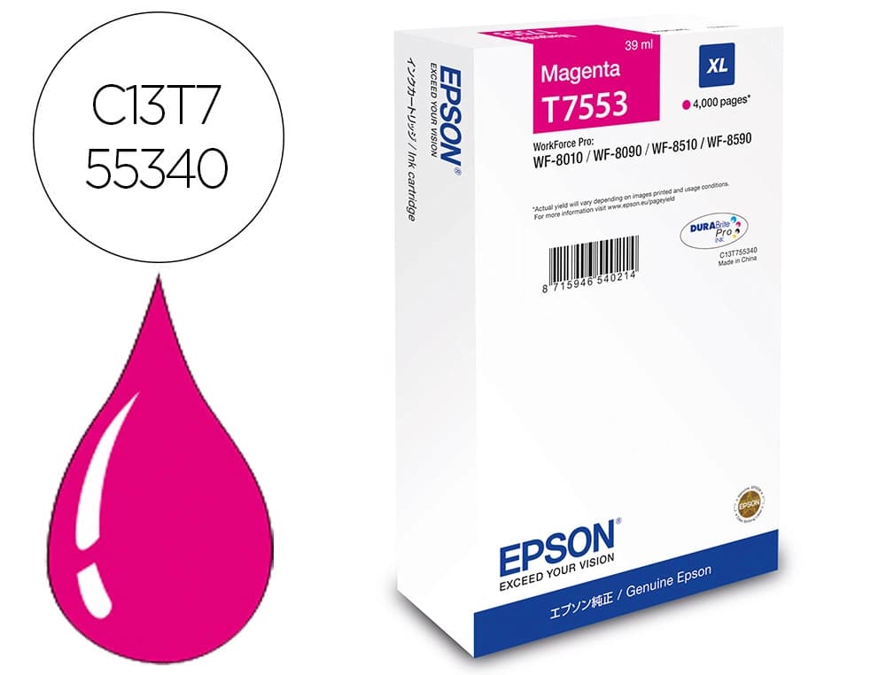 Epson Ink-jet epson magenta xl 4000p wf-8xxx