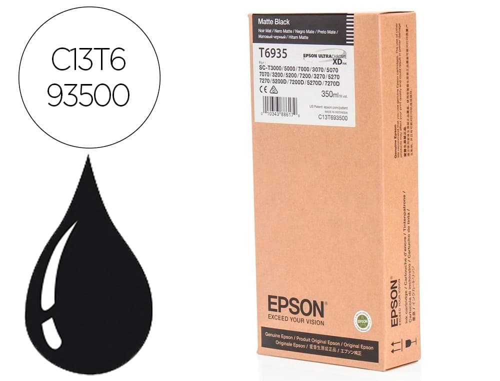Epson Ink-jet epson gf serie sc-t negro mate 350 ml