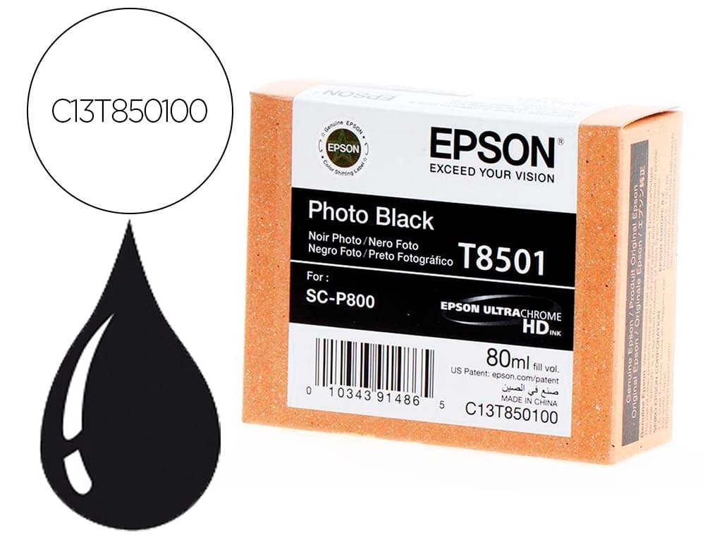 Epson Ink-jet epson surecolor sc-p800 negro foto