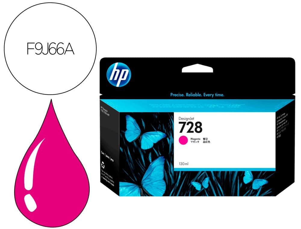 Hp Ink-jet hp designjet t730 magenta n 728/1000 paginas