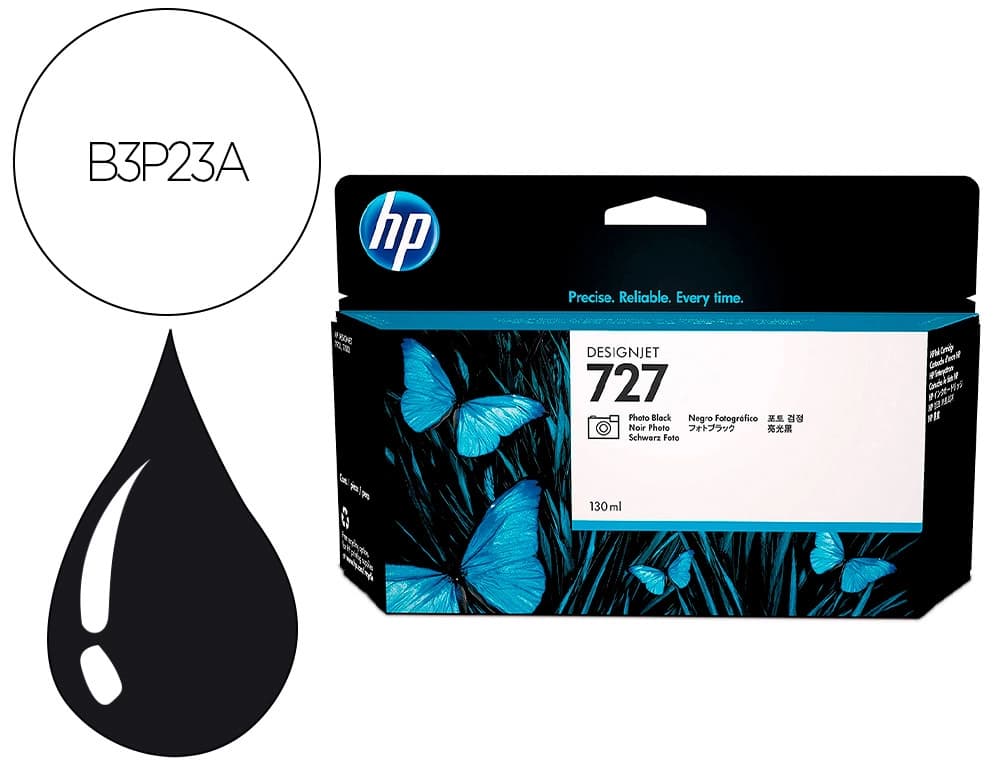 Hp Ink-jet hp designjet t920/t1500 n 727 negro foto alta/1000 paginas