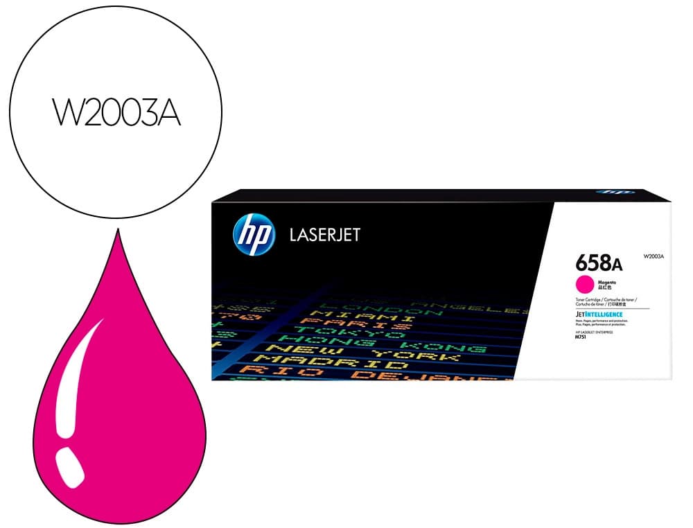 Toner hp enterprise m751toner magenta 658a