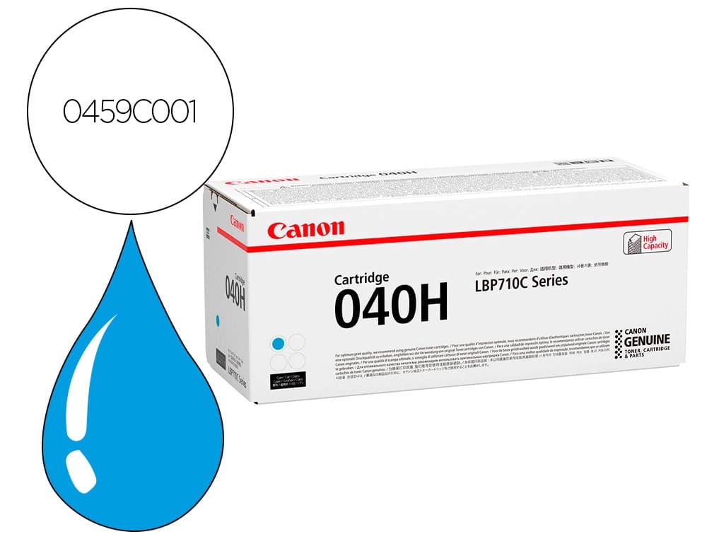 Canon Toner canon 040hc alta capacidad lbp710 lbp712 cian
