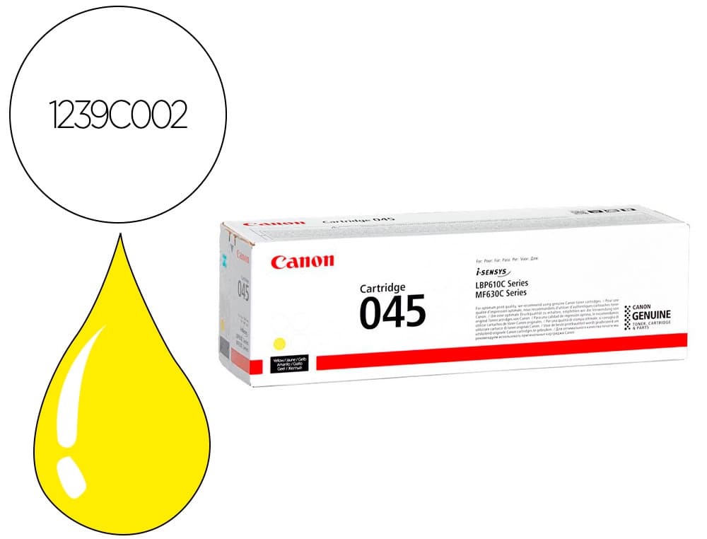 Canon Toner canon 045y mf631 mf633 mf635 amarillo