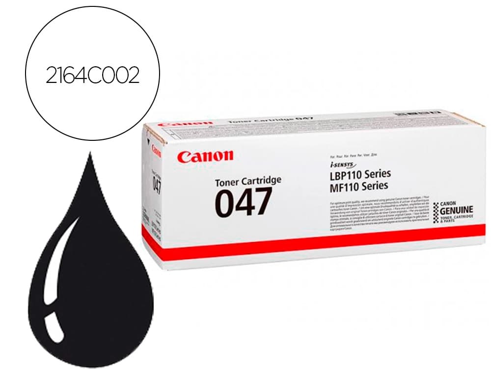 Canon Toner canon 047 1600p isensys lbp112 negro