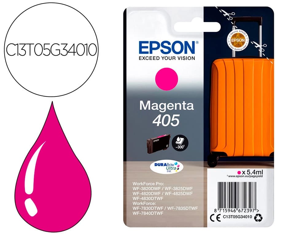 Epson Ink-jet epson 405 wf-3820dwf / wf-4820dwf / wf-7830dtwf / wf-7840dtwf magenta