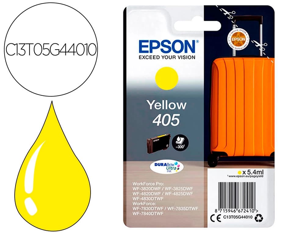 Epson Ink-jet epson 405 wf-3820dwf / wf-4820dwf / wf-7830dtwf / wf-7840dtwf amarillo