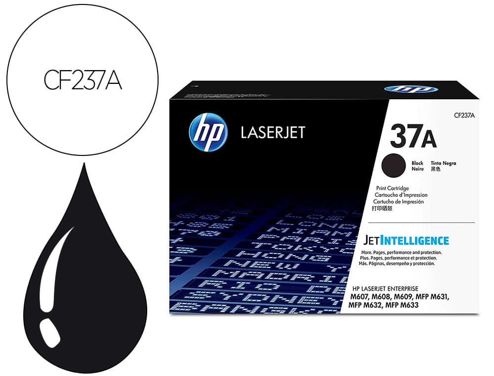 Hp Toner hp laser 37a cf237a negro 11000 paginas