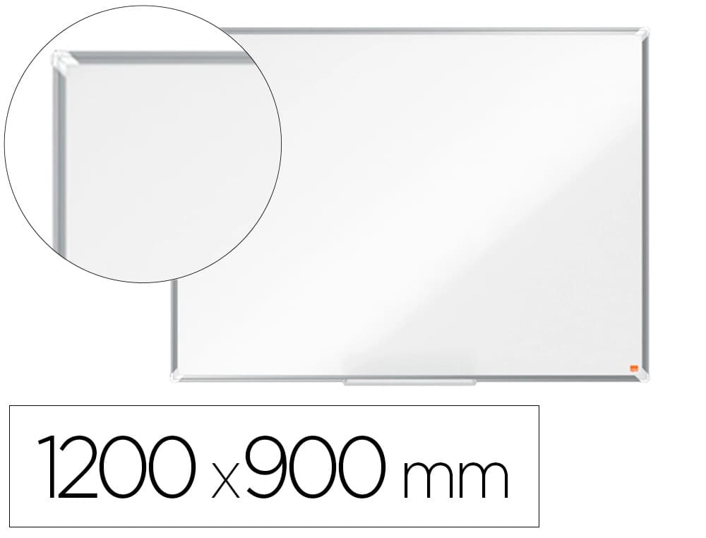 Nobo Pizarra blanca nobo premium plus acero lacado magnetica 1200x900 mm