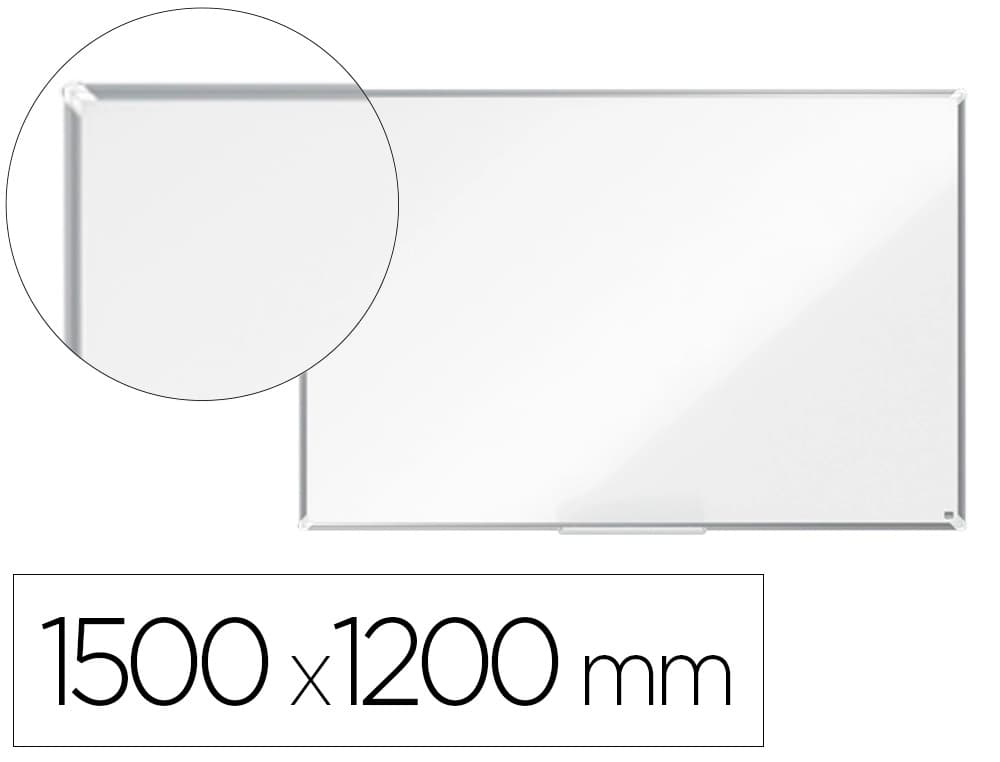 Nobo Pizarra blanca nobo premium plus melamina 1500x1200 mm