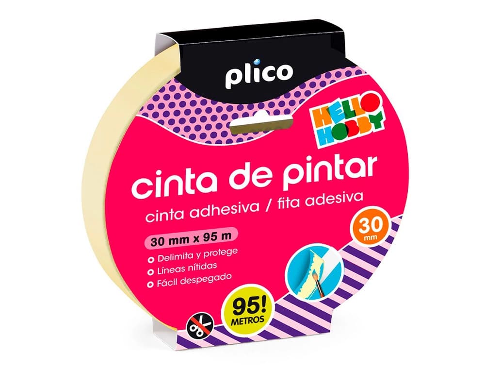 Plico Cinta adhesiva plico para pintor 95 m x 30 mm