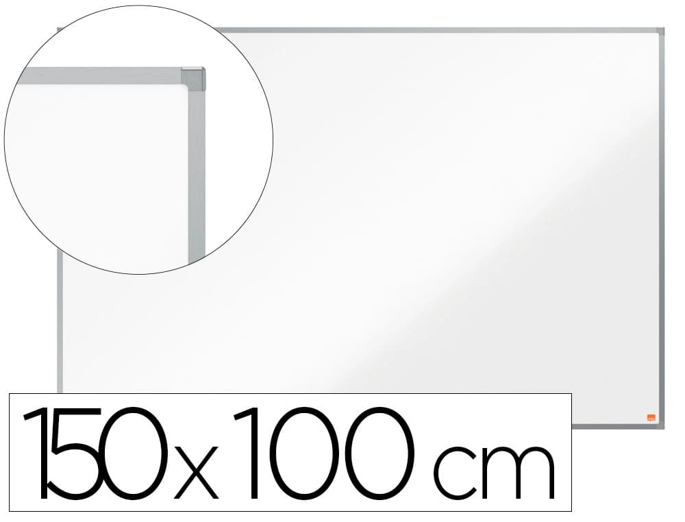 Nobo Pizarra blanca nobo essence acero lacado 1500x1000 mm