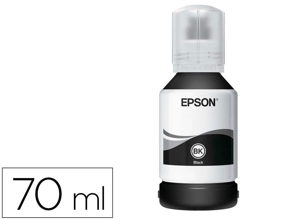 Epson Tinta epson t114 eco tank et-8500 / 8550 negro botella 70 ml
