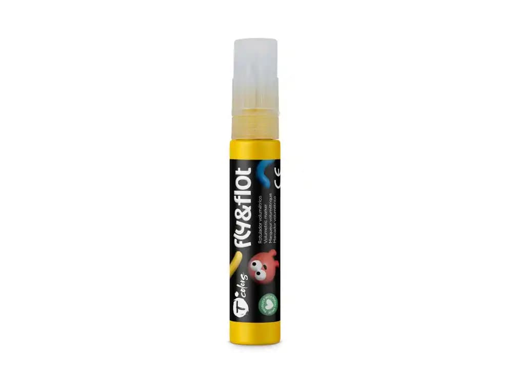 Tcolors Rotulador tcolors fly&flot efecto 3d volumetrico 25 ml color amarillo