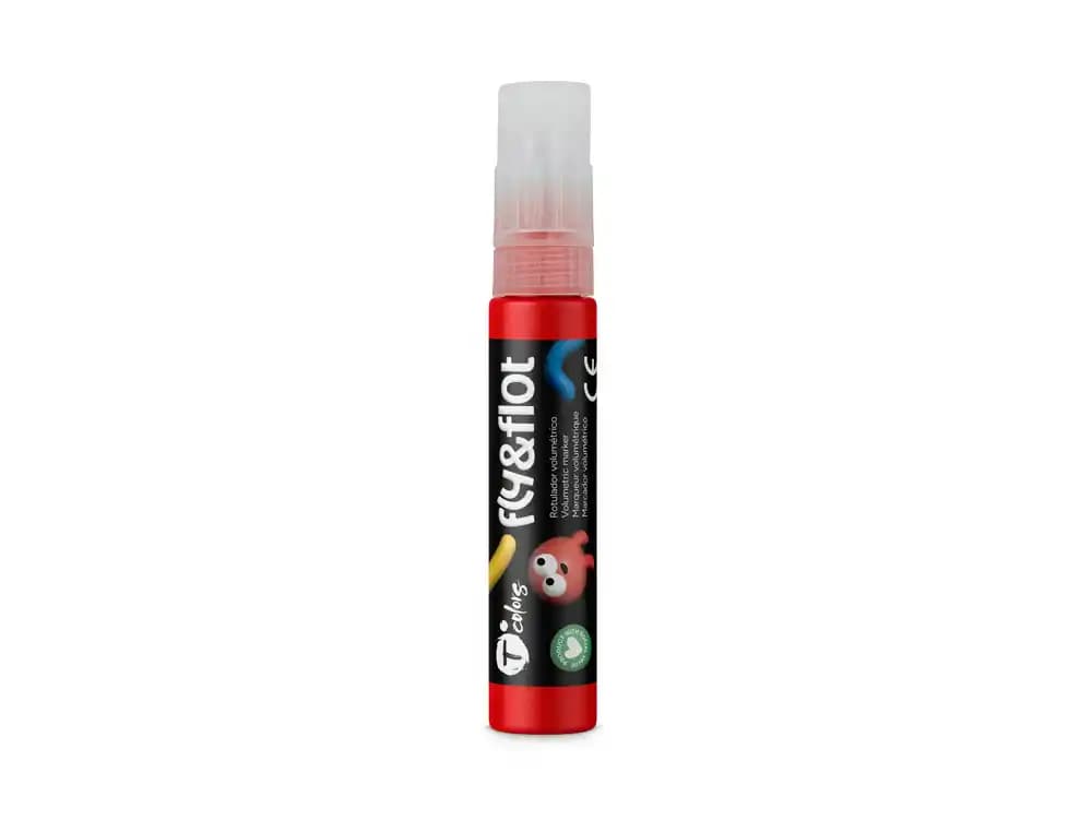Tcolors Rotulador tcolors fly&flot efecto 3d volumetrico 25 ml color rojo