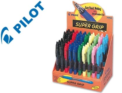 Pilot Boligrafo pilot super grip expositor de 60 unidades