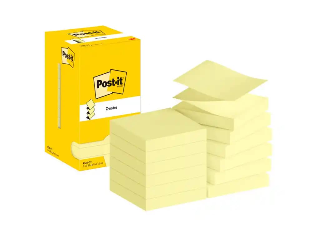 Post-it Bloc de notas adhesivas quita y pon post-it 76x76 mm z-notes
