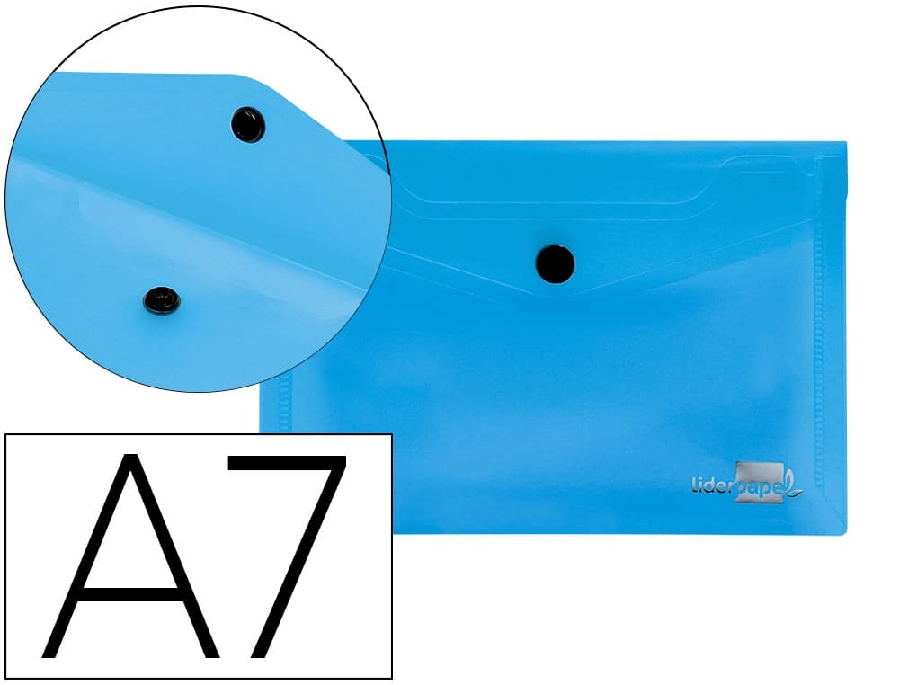 Liderpapel Carpeta liderpapel dossier broche 44222 polipropileno din a7 azul translucido