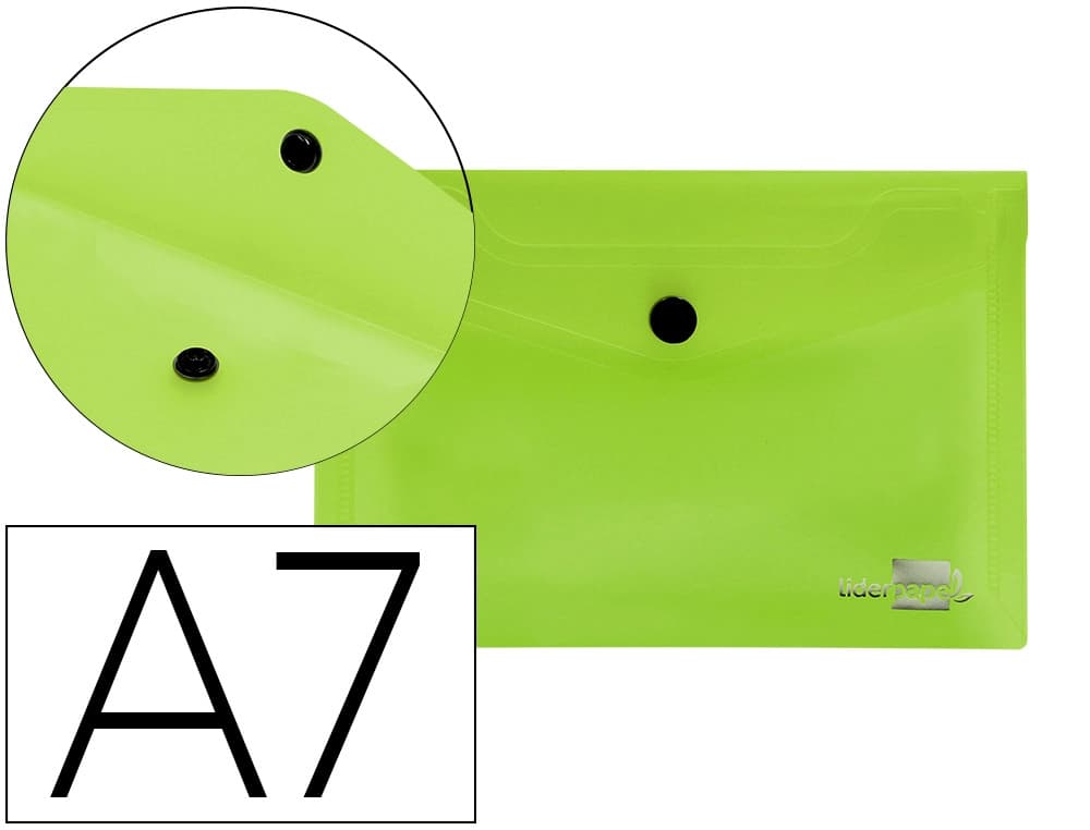 Liderpapel Carpeta liderpapel dossier broche 44223 polipropileno din a7 verde translucido