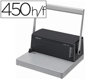 Fellowes Encuadernadora para espiral fellowes esp-100 5:1 perfora 20 hojas tamaño a4 encuaderna 450h incluye alicates de corte