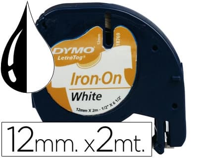 Dymo Cinta dymo letratag 12 mm para ropa
