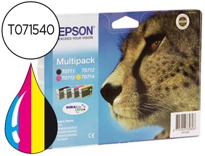 Epson Ink-jet epson stylus d78 d92 d120 dx4000 4050 4400 4450 5000 5050 600 6050 7000f 8400 multipack-t071140+240+340+440-