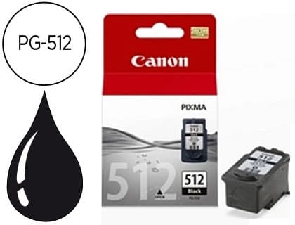 Canon Ink-jet canon pg-512 negro pixma mp240/260/480 400 pag
