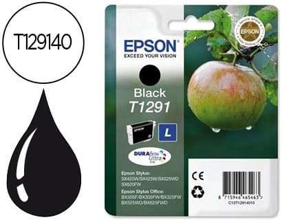 Epson Ink-jet epson stylus t1291 negro sx420w / 425w / office bx305f / bx320f -alta capacidad-