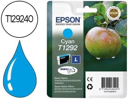 Epson Ink-jet epson stylus t1292 cian sx420w / 425w / office bx305f / bx320f -alta capacidad-