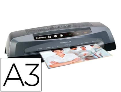 Fellowes Plastificadora fellowes neptuno din a3 de 4 rodillos frio y caliente hasta 175 mc 570x125x180mm
