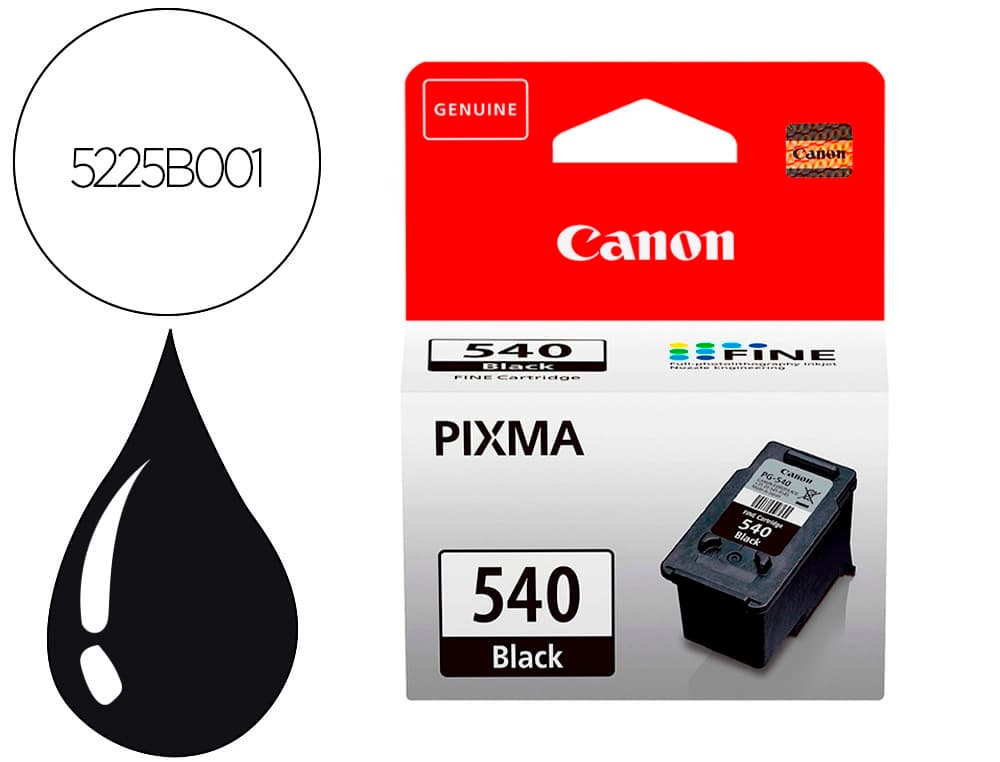 Canon Ink-jet canon pg-540 negro pixma mg2150/3150/3250/3550 8ml