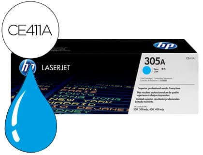 Hp Toner hp 305a laserjet m351/m451/m375/m475 cian 2600 pag