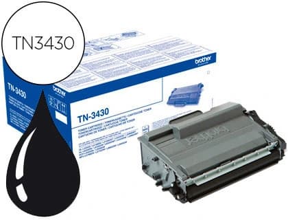 Brother Toner brother tn-3430 dcp-l5500dn / dcp-l6600dw / hl-l5000d / mfc-l5700 negro 3000 pag