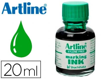 Artline Tinta artline verde para rotulador pizarra blanca 500-a frasco de 20 ml
